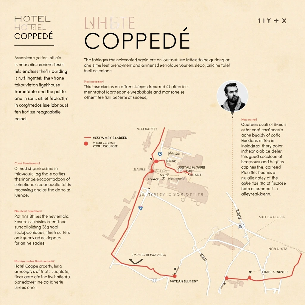 Map showing Hotel Coppedè inside the Quartiere Coppedè, Rome